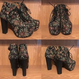 Black Jacquard Jeffrey Campbell Lita's
